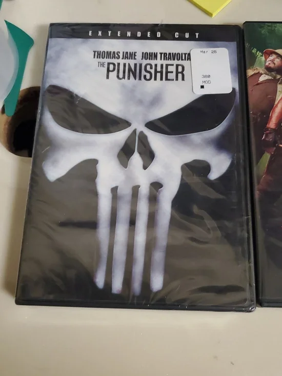 Nwt The Punisher & Nwot Jumanji DVD Duo - Black, White, Red - Picture 2 of 5
